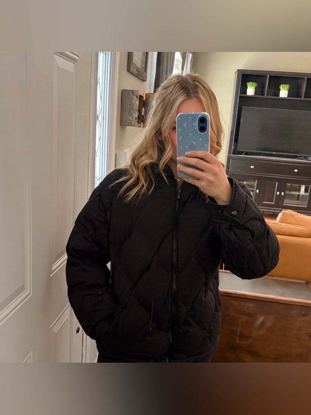 Aritzia Black Puffer Jacket